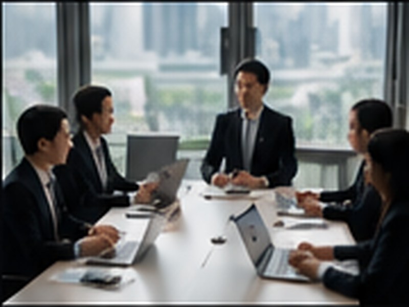 経営者・役員の会議室でのポートレート