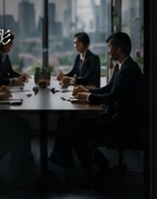 企業のオフィスでの打ち合わせの様子